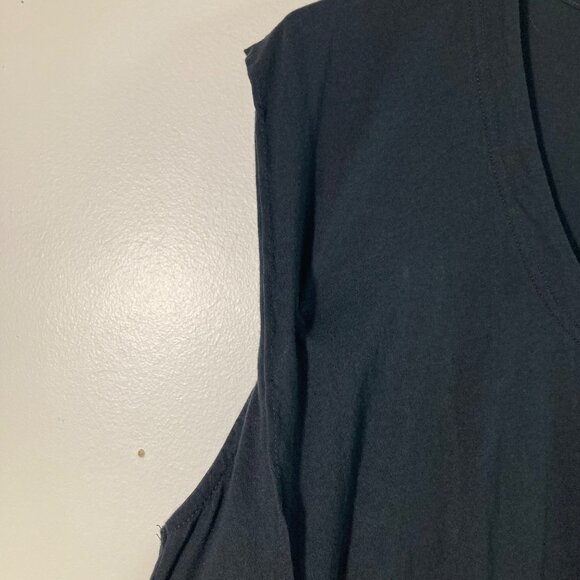 Womens Free People Beach Carta Tee Shirt Maxi Dress XS Pleat Detail Black XS Cot - Picture 5 of 10